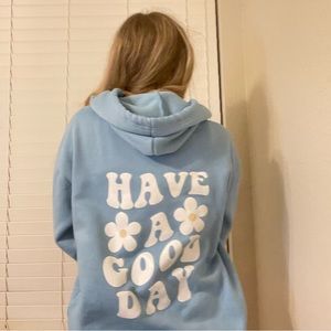 Cute blue hoodie size s